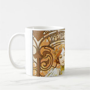 Alphonse Mucha Flirt Vintage Romantische Kunst Neu Kaffeetasse