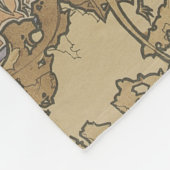 Alphonse Mucha Four Seasons 1897 Art Nouveau Panel Fleecedecke (Ecke)