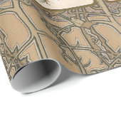 Alphonse Mucha Four Seasons 1897 Art Nouveau Panel Geschenkpapier (Rolleneckpunkt)