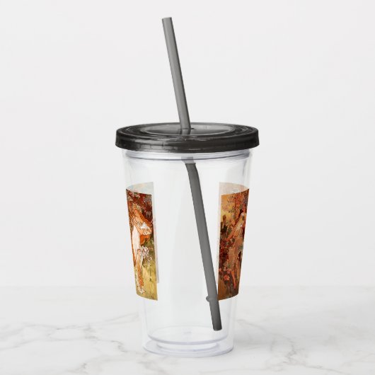 Alphonse Mucha, Four Seasons Acryltrinkbecher (Links)