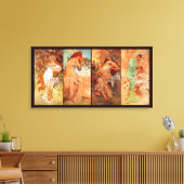 Alphonse Mucha, Four Seasons Leinwanddruck (Insitu (Wohnzimmer))
