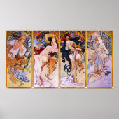 Alphonse Mucha Four Seasons Poster (Vorne)