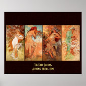 Alphonse Mucha, Four Seasons Poster (Vorne)