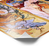 Alphonse Mucha Four Seasons Prin Fotodruck (Ecke)
