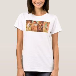 Alphonse Mucha, Four Seasons T-Shirt