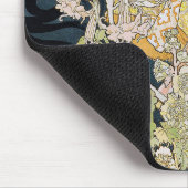Alphonse Mucha, "Frau mit einer Daisy" Mousepad (Ecke)