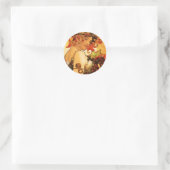 Alphonse Mucha Fruchtaufkleber Runder Aufkleber (Tasche)