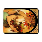 Alphonse Mucha Fruchtmagnet Magnet (Horizontal)