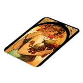 Alphonse Mucha Fruchtmagnet Magnet (Linke Seite)