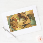 Alphonse Mucha Fruchtmalerei Rechteckiger Aufkleber (Umschlag)