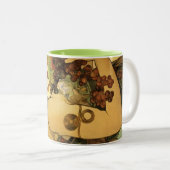 Alphonse Mucha Fruchtmalerei Zweifarbige Tasse (VorderseiteRechts)
