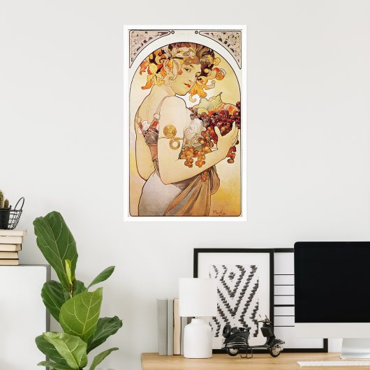 Alphonse Mucha. Fruit/Fruit, c.1897 Poster (Heimbüro)