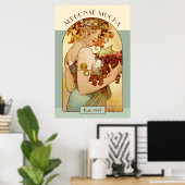 Alphonse Mucha Fruit Kitchen / Wohlhabendes Geschä Poster (Heimbüro)