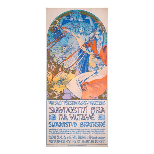 Alphonse Mucha für das Sokol Festival (1926) Fotodruck (Vorne)
