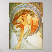 Alphonse Mucha - Gedichte Poster (Vorne)