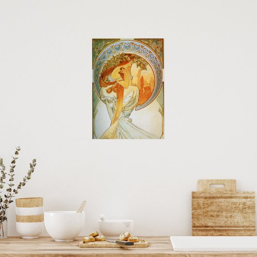Alphonse Mucha - Gedichte Poster (Küche)