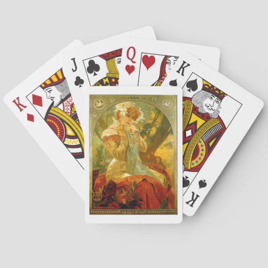 Alphonse Mucha Gemälde Spielkarten (Rückseite)