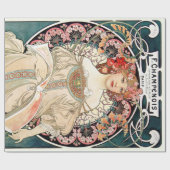 Alphonse Mucha Geschenkpapier (Flach)