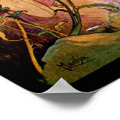 Alphonse Mucha Girl am Teich Poster (Ecke)