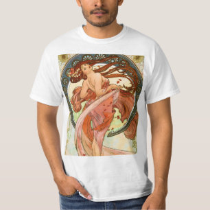 Alphonse Mucha - Girly Nouveau Kunst - Tanz T-Shirt