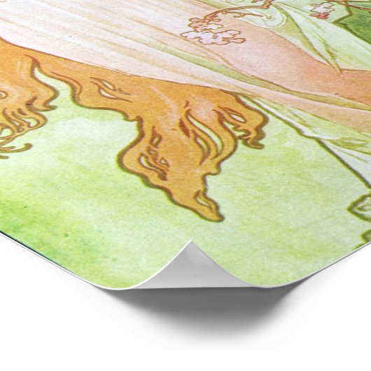 Alphonse Mucha Giro del Malcantone Poster (Ecke)