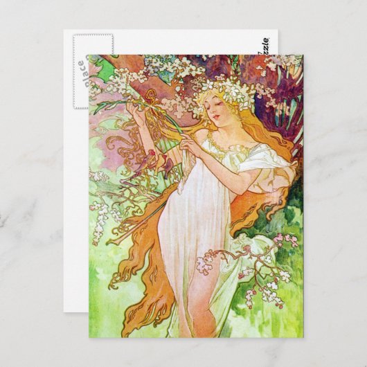 Alphonse Mucha Giro del Malcantone Postkarte (Vorne/Hinten)