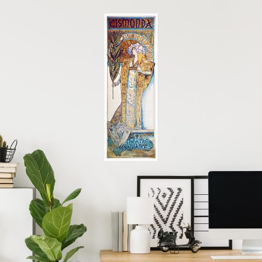 Alphonse Mucha. Gismonda, 1894 Poster (Heimbüro)