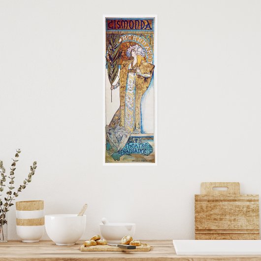 Alphonse Mucha. Gismonda, 1894 Poster (Küche)