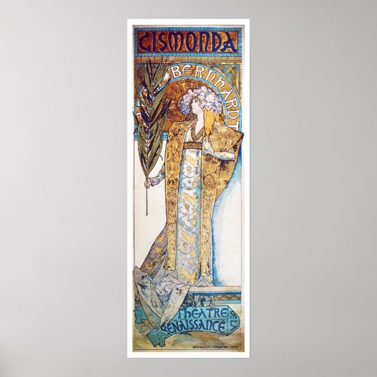 Alphonse Mucha. Gismonda, 1894 Poster (Vorne)
