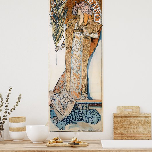 Alphonse Mucha - Gismonda - Art Nouveau Poster (Küche)
