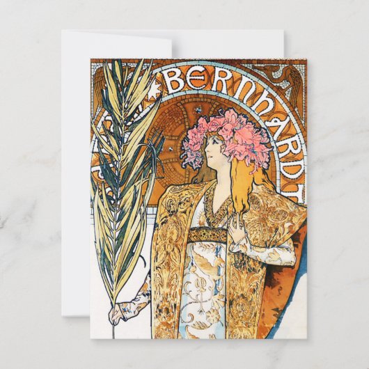 Alphonse Mucha Gismonda Einladung (Vorderseite)