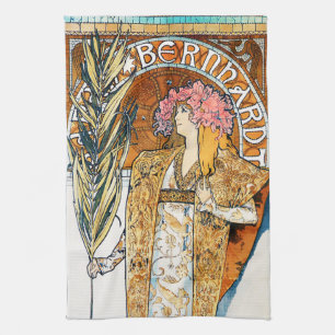 Alphonse Mucha Gismonda Küchenhandtuch Handtuch