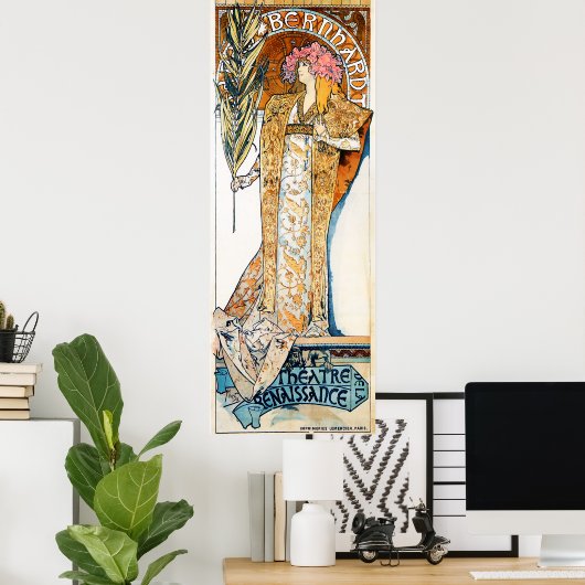 Alphonse Mucha Gismonda Poster (Heimbüro)