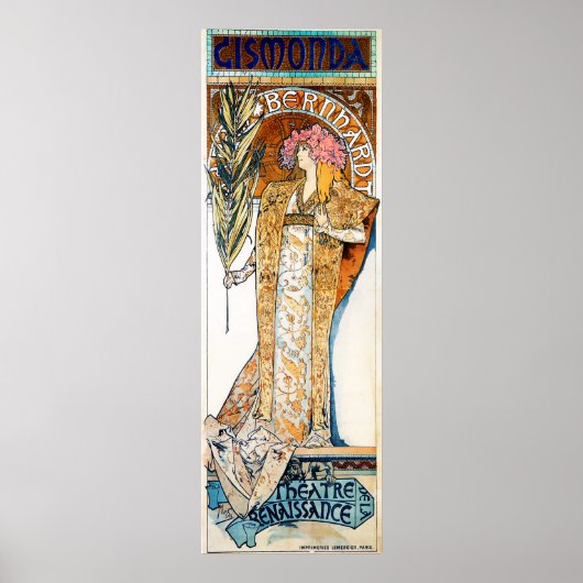 Alphonse Mucha Gismonda Poster (Vorne)