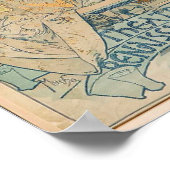 Alphonse Mucha Gismonda Theater Wand Kunstposter Poster (Ecke)