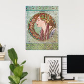 Alphonse Mucha Goddess Art Poster (Heimbüro)