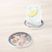 Alphonse Mucha Goddess Getränkeuntersetzer (Seite)