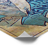 Alphonse Mucha Goddess Poster (Ecke)