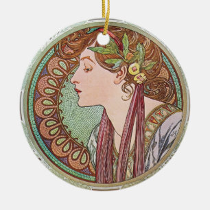Alphonse Mucha Göttinnen Kunst Keramikornament