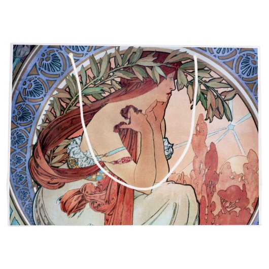 Alphonse Mucha Große Geschenktüte (Rückseite)