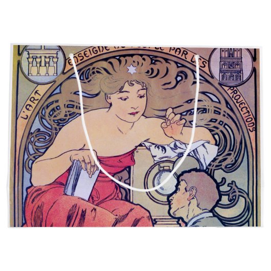 Alphonse Mucha Große Geschenktüte (Rückseite)