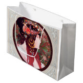Alphonse Mucha Große Geschenktüte (Vorderseite Schrägansicht)
