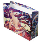 Alphonse Mucha Große Geschenktüte (Rückseite Schrägansicht)