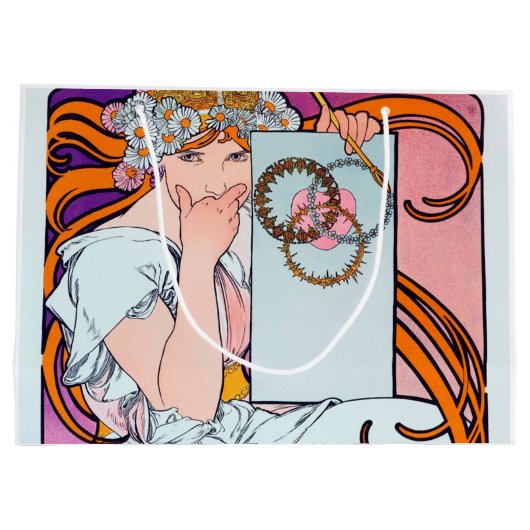Alphonse Mucha Große Geschenktüte (Rückseite)