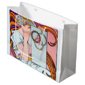 Alphonse Mucha Große Geschenktüte (Vorderseite Schrägansicht)