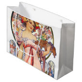Alphonse Mucha Große Geschenktüte (Vorderseite Schrägansicht)