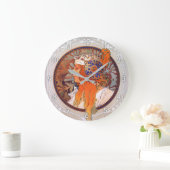 Alphonse Mucha Große Wanduhr (Zuhause)