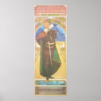 Alphonse Mucha. Hamlet, 1899 Poster