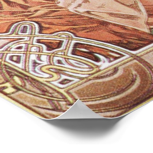 Alphonse Mucha. Herbst/März 1903 Poster (Ecke)