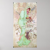 Alphonse Mucha Hiver/Winter 1896 Poster (Vorne)